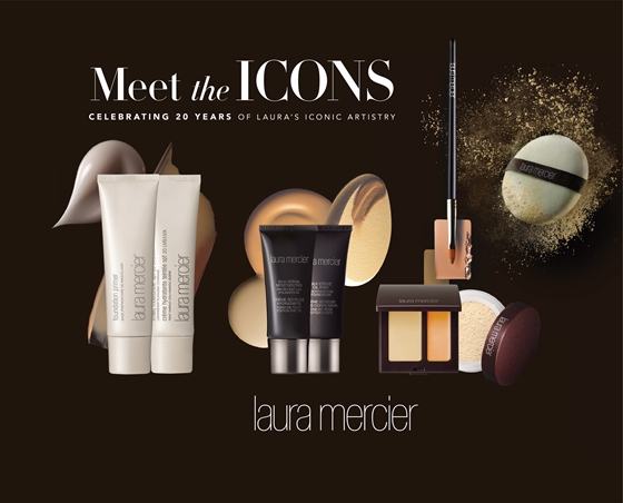 [新聞稿]無瑕嬌顏底妝只要4步驟！藝術般的新時尚妝感 底妝、蘿拉蜜思、週年慶、彩妝盤、Laura Mercier、The Iconics