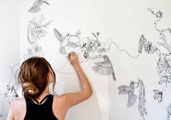 自己就是壁貼製造機！服裝設計師的「超牆」房間佈置 壁貼、roza、Shovava、設計師、設計