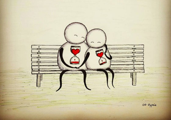 當有一天你的墳墓也成了打卡點⋯10張讓你心有戚戚焉的暗黑系插畫 暗黑、插畫、Gypsie Raleigh、gypsieraleigh、憂鬱、生活、思考、圖像、藝術