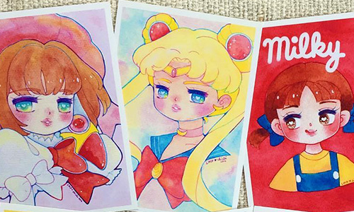 肉肉的美少女戰士更可愛！當經典卡通人物變成「棉花糖女孩」   棉花糖女孩、插畫、ChichiRomero、療癒、庫洛魔法使