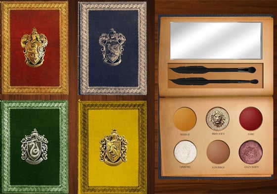 跪求集資推出！《哈利波特》四大學院彩妝盤居然美成這樣 哈利波特、眼影盤、書迷、Spellsandstars、概念
