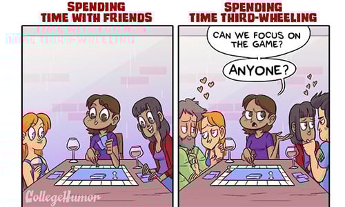 跟朋友出去都在當電燈泡？太中肯漫畫告訴你單身的美麗與哀愁 單身、Victor Rosas II、插畫、戀愛、兩性   