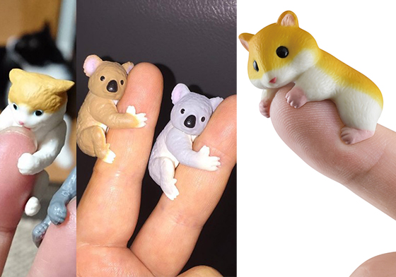 霸託請光臨我的手指！超療癒的「攀爬系」小動物扭蛋 epoch、貓咪、貓、主子、杯緣子、貓奴、無尾熊、倉鼠、哈姆太郎、食玩、有趣、公仔、療癒、攀爬、扭蛋、可愛、蒐集、想買、日本、派翠克、 