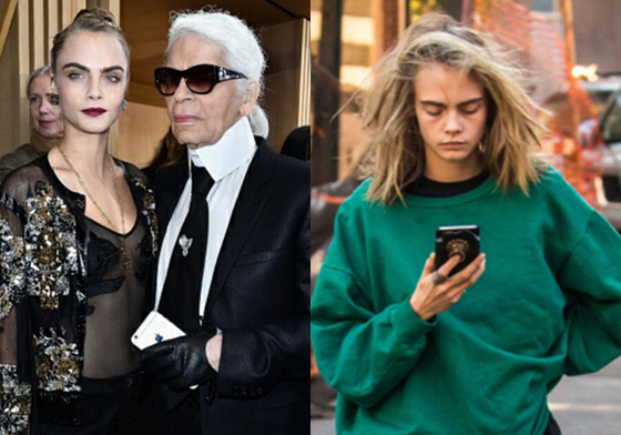 從超模變超邋遢！ Cara分手後外出判若兩人 超模、卡拉、Cara Delevingne、st. vincent、 玩命關頭