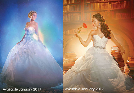 這套一定美到木蘭不想逃婚！2017迪士尼婚紗夢幻登場 迪士尼、婚紗、Alfred Angelo、公主、還原