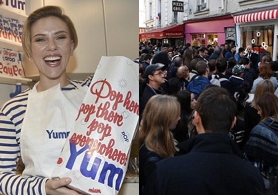 妞快報：黑寡婦親自服務！董娘「史嘉蕾喬韓森」現身爆米花店人潮擠爆堪比跨年 妞快報、史嘉蕾喬韓森、黑寡婦、ScarlettJohansson、爆米花