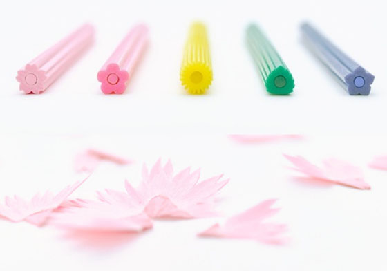 櫻花鉛筆的姊妹夢幻逸品！花色鉛筆讓你削鉛筆就像花季降臨 花色鉛筆、櫻花鉛筆、夢幻逸品、削鉛筆、鉛筆屑、花型、文具控