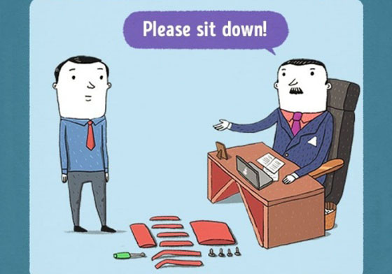 去IKEA面試先學會組裝椅子？神精闢插畫秒懂大品牌面試眉角 插畫、面試、大企業、品牌、眉角