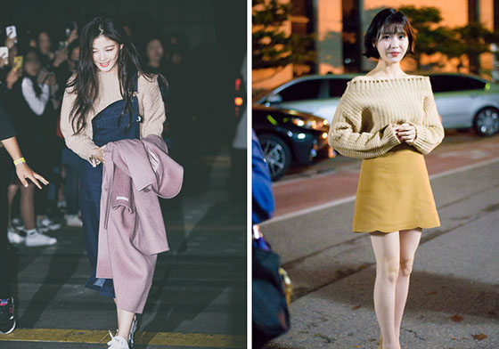 韓星就是狂！駝色毛線上衣撞成這樣還能穿出各自風格？ 撞衫、金裕貞、徐賢、IU、駝色、穿搭、秋冬