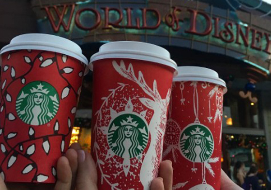 今天買咖啡了嗎？星巴克13款紅色節慶杯的浪漫故事 星巴克、插畫、咖啡、紅色、節日