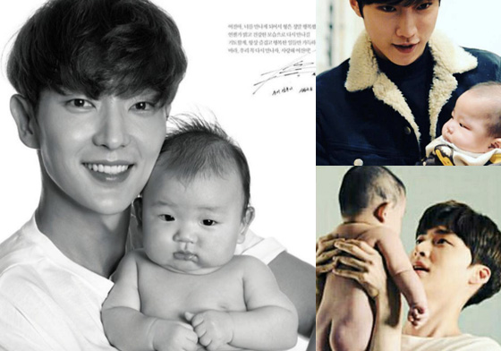 皇子們變現成老爸？超戀愛的韓星抱寶寶暖照 李準基、洪宗玄、振永、徐玄振、gfriend