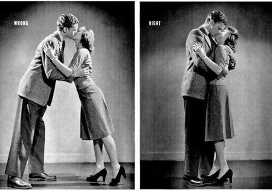 原來祖父母在年輕時都是這樣親親的？40年代《Life》雜誌的接吻教學 接吻、情侶、教學、戀愛、Lifey