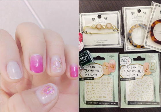 精緻度滿點的絲線指彩貼上去就OK！女人味瞬間UP的金屬線美甲貼紙 ワイヤー風ネイルシール、ワイヤーネイル、日本、指彩、美甲貼紙、金屬絲