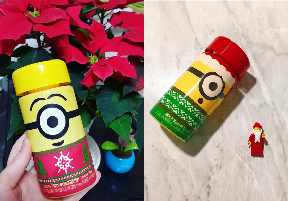 十二月限定款上市！韓國GS25小小兵化身聖誕老公公啦 韓國、便利商店、GS25、小小兵、小小兵牛奶