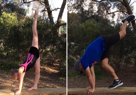 就算折斷脖子也在所不惜！這位爸爸居然用這種方式鼓勵女兒練體操 my gym dad、父女、親情、感動、體操