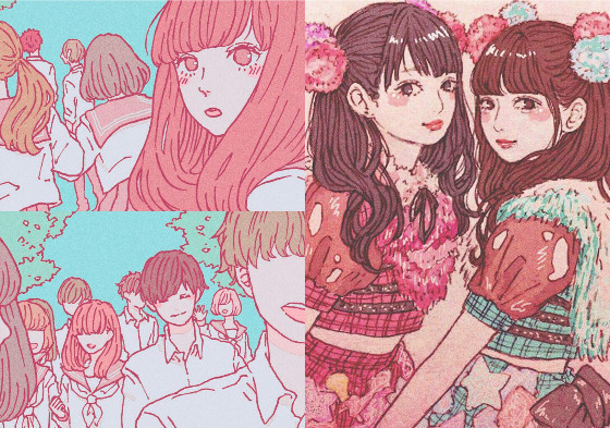 就像一本少女漫畫的清新fan art！純愛校園到潮流時尚都難不倒她 rina1069、fan art、少女、漫畫、小松菜奈