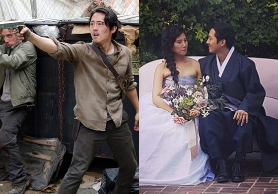 妞快報：領便當的葛倫結婚了！《陰屍路》演員齊聚祝賀新人 陰屍路葛倫、The Walking Dead、Steven Yeun、史蒂芬元、喬安娜朴