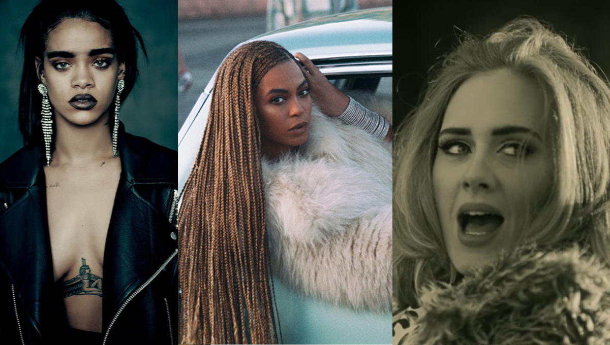 天后們要扭打成一團啦！59屆葛萊美獎入圍名單超精彩 愛黛兒、Adele、碧昂絲、Beyonce、蕾哈娜