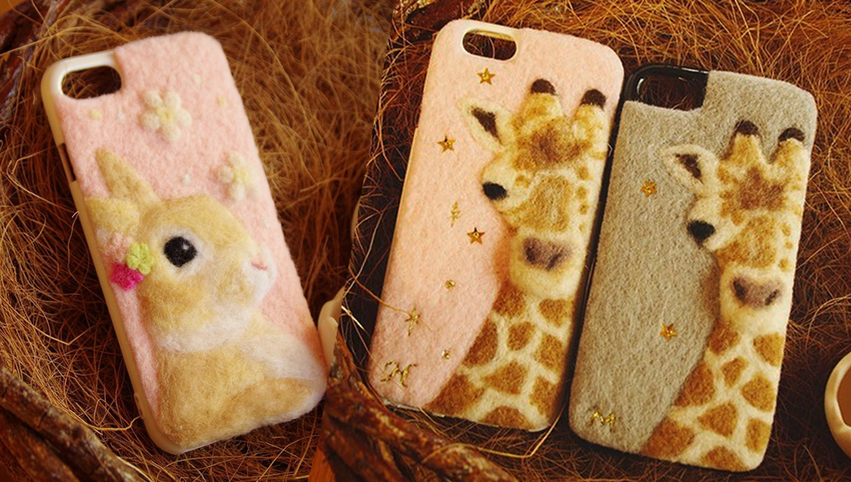 冬天就需要暖暖的兔兔來陪伴！每款都萌翻人的動物毛毛手機殼 from_egg、羊毛氈、手機殼、兔兔、刺蝟