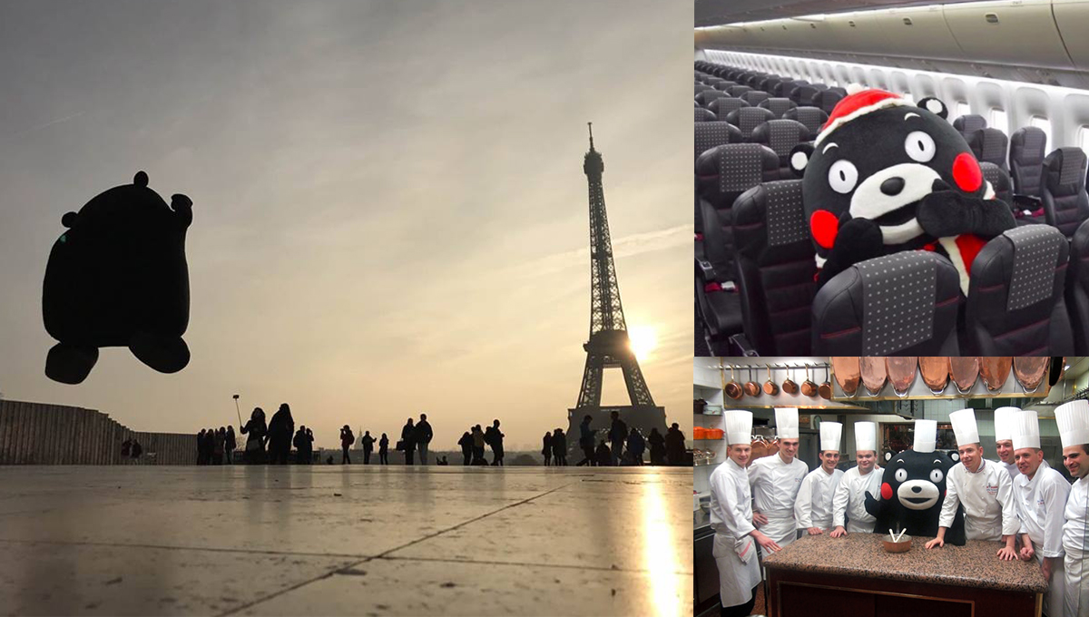 部長紅到法國去～熊本熊出差跨國也萌翻阿兜仔 umamon、熊本熊、部長、出差、法國