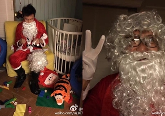 妞快報：化身聖誕老公公給孩子送禮！孫儷爆料鄧超因買到劣質品全身過敏 妞快報、聖誕節、聖誕老公公、鄧超、孫儷、夫妻、放閃、曬恩愛