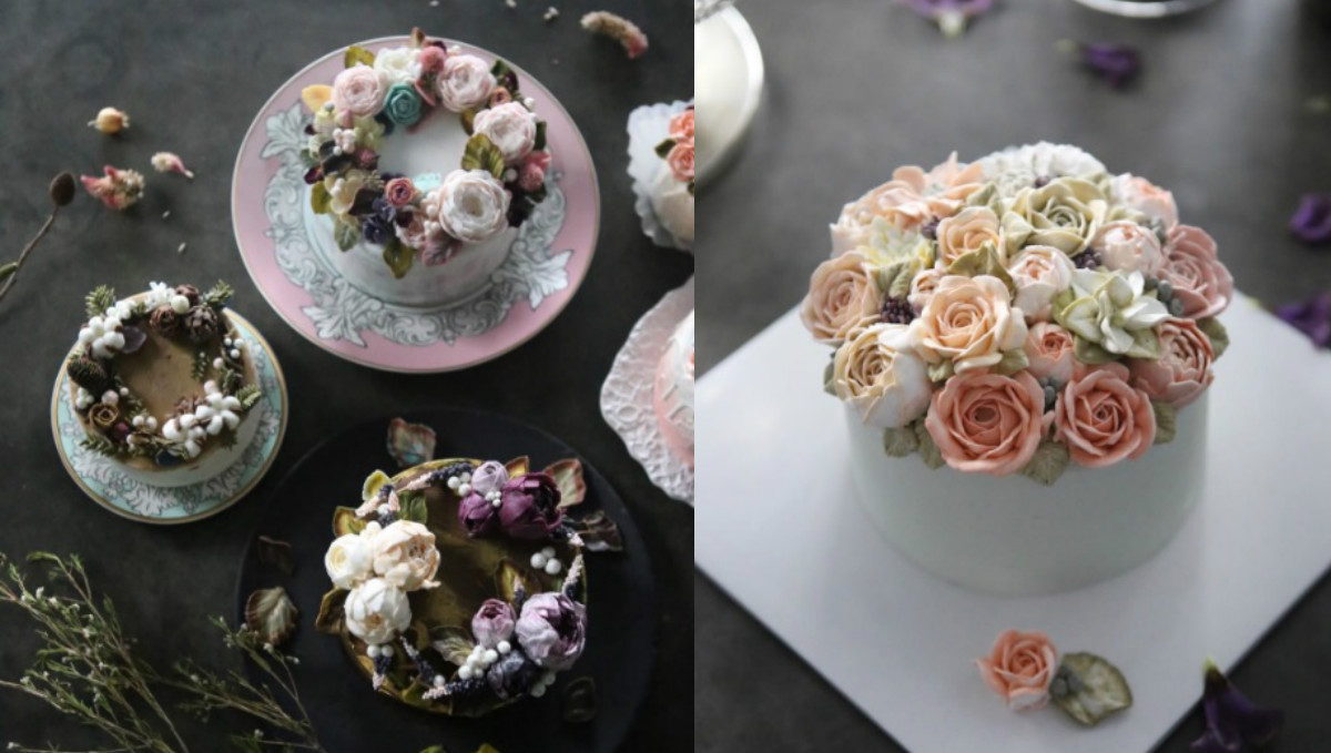 收到這種蛋糕誰還會說NO？超夢幻乾燥花蛋糕讓人好想嫁 乾燥花、蛋糕、乾燥花蛋糕、甜點