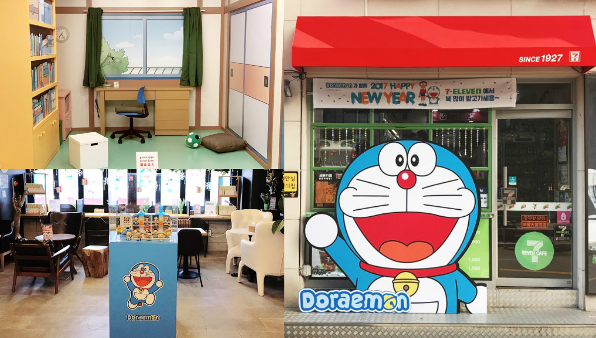 我只是要去7-11怎麼變成大雄家了？韓國明洞超商推出哆啦A夢體驗館 7-11、明洞、哆啦A夢、季節限定、超商