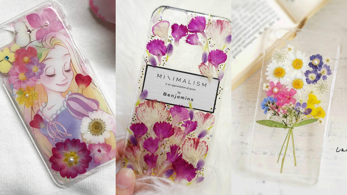 #押し花ケース真的真的太美了！櫻花妹大愛的押花手機殼特輯 押し花ケース、手機殼、押花、日本、花朵
