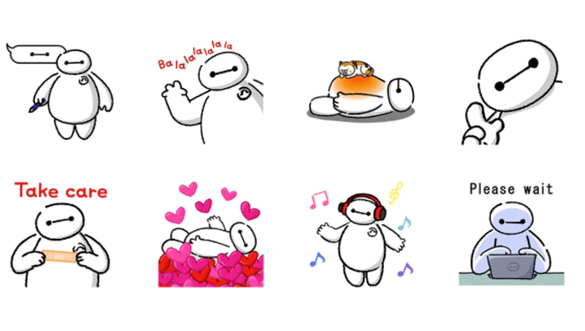 就是要給你滿滿的療癒杯麵！《大英雄天團》全屏動圖萌得令人無法忽視 Line、貼圖、迪士尼、大英雄天團、杯麵