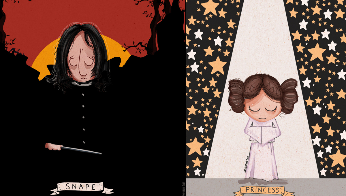 想到石內卜又要流眼淚...跟著插畫家一起緬懷2016年過世的好萊塢明星 石內卜、Martin Bruckner、艾倫瑞克曼、拳王阿里、安東葉爾欽