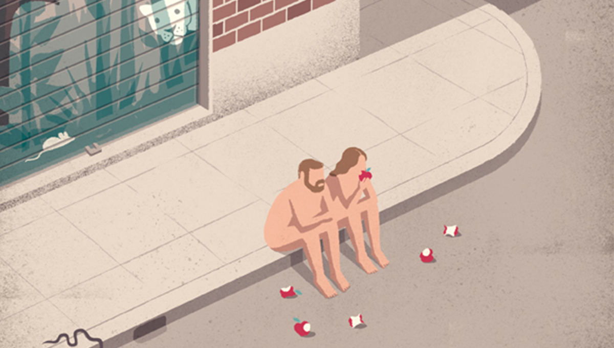 你其實不愛臉書之外的自己  插畫家揭露生活的另一張臉 生活、插畫、諷刺、現代人、Davide Bonazzi、藝術