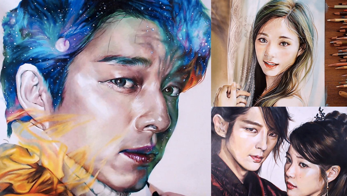 連孔劉歐巴的唇紋都神還原！韓國藝術家的夢幻fan art 孔劉、drawholic.page、ig、fan art、iu