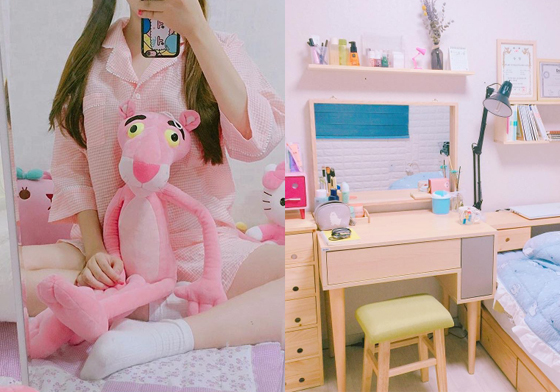 「怎麼辦我以為我在演偶像劇？」直擊女大生夢幻公主房年前空間妝點預備備 女大生、公主、房間、夢幻、佈置、大學生、唯美、浪漫