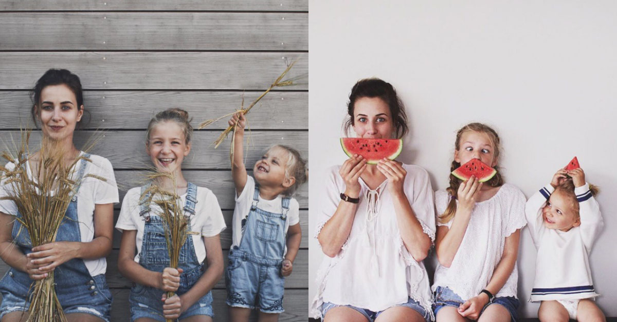 親子照這樣拍超可愛！宛如三胞胎的母女萌穿搭 媽媽、姐妹、母女、親密、萌