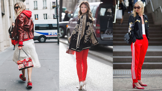 拜託紅色才不俗氣好嗎？5招必學過年昂吱吱穿搭術 紅色穿搭、新年、時髦、潔西卡艾芭、棒球外套