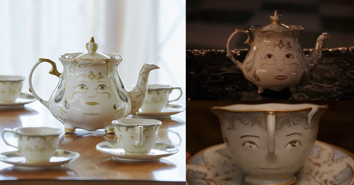 擁有「它」就能一秒變貝兒？迪士尼推出真人版《美女與野獸》杯盤組 美女與野獸、貝兒、杯盤、阿奇、茶壺太太、手飾、公仔