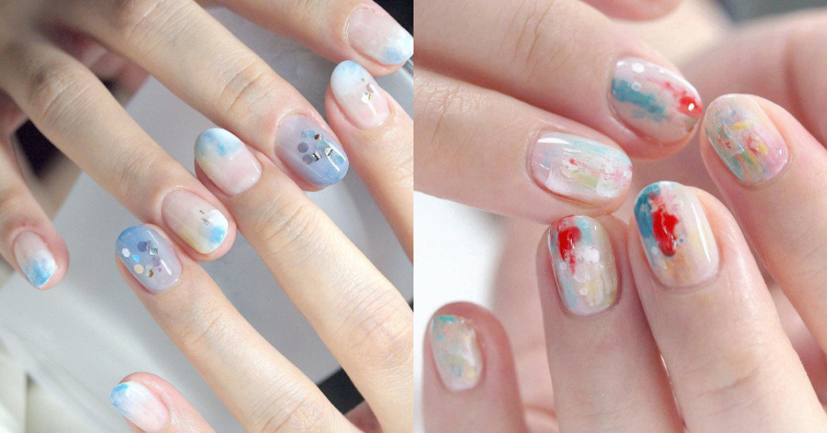 滿滿的花朵在你的指尖綻放！今年春天就從你的手指開始發酵吧 春天指彩、光療指甲、光療、指彩、手部光療、腳部光療、日本、透明感、清透、春天、漂亮、清純、甜蜜、押花、暈染、可愛、動物、水果、花、繽紛、顏色、飽和、特殊、約會