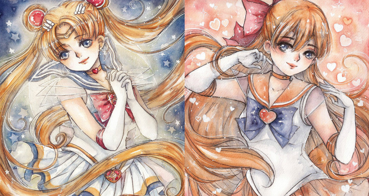 這樣詮釋的小兔也太惹人憐愛了吧！細膩唯美的美少女戰士Fan Art 美少女戰士、庫洛魔法使、Fan Art、cherririi、動漫