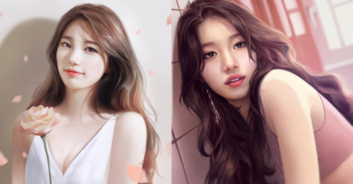 看插畫也有滿滿戀愛感！秀智神美fan art還原度再升級 kpop、sh_park2、韓國、藝術、fanart