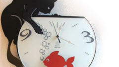 貓咪無所不在 在時間上漫步設計時鐘 貓咪、設計、可愛、好點子、新鮮貨