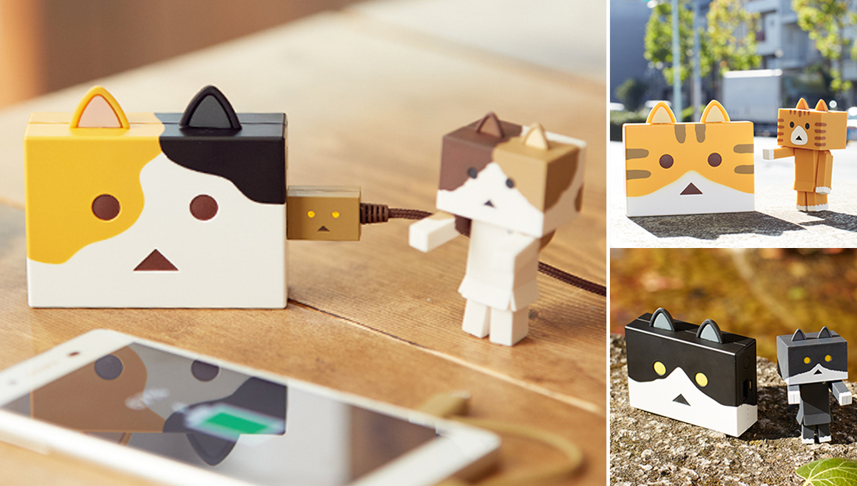 超呆萌阿愣再現？貓咪行動電源幫你把手機充飽飽！ 行動電源、阿愣、貓咪、nyanboard、肉球、手機、周邊