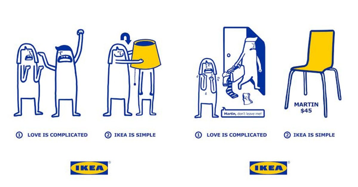 人會變，但傢俱不會！令人會心一笑的IKEA戀愛文宣 傢俱、IKEA、文宣、戀愛、情人節