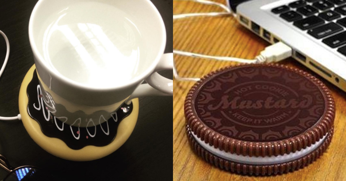 冷冷寒冬只想一直有熱飲陪伴啊！趣味造型USB杯墊加溫器隨時暖暖你的胃 USB杯墊加溫器、寒流、冬天、加熱、熱飲、溫暖、飲料、趣味造型、磁碟片、黑膠唱片、追劇必備