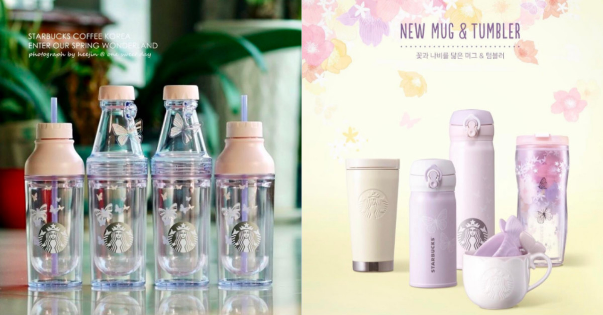 就是要你的荷包永遠為它敞開！韓國星巴克剛燒完情人節再推蝴蝶翩翩春季系列 星巴克、韓國、春天、春季限定、Starbucks
