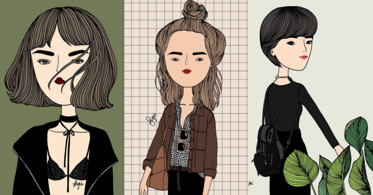 就從插畫裡偷師造型靈感吧！跟著泰國插畫家筆下人物學習超時髦穿搭術 插畫、時髦、時尚、穿搭、設計、泰國、搭配、FineArt、Fashion、Illustration、design、藝術