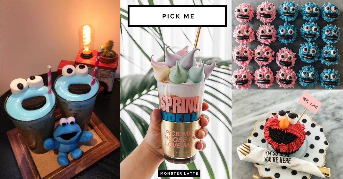 喝咖啡還可以巧遇韓星？韓國「怪獸系下午茶」讓人瞬間重拾滿滿童心啊～ Creamfields、VIVA SALON、芝麻街、Cookie monster、怪獸