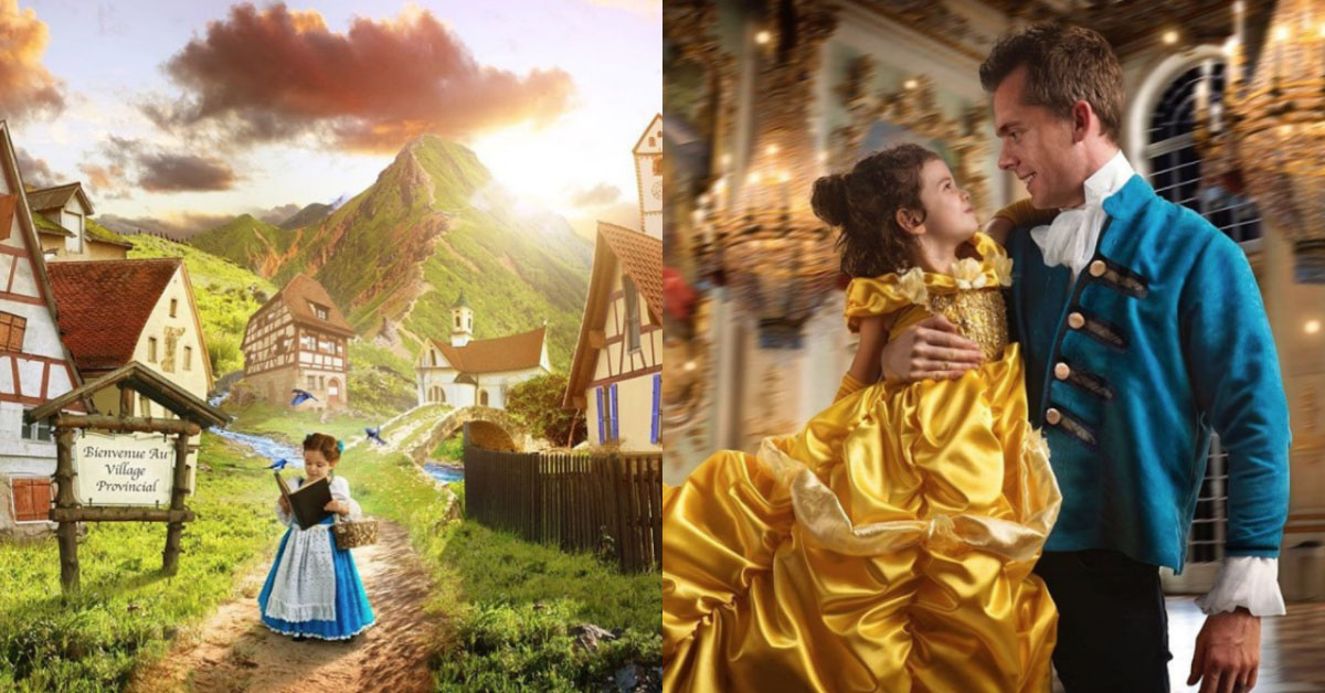 想當貝兒嗎？爸爸滿足你！攝影師老爸與小女兒暖心詮釋《美女與野獸》 美女與野獸、攝影、後製、PS、女兒