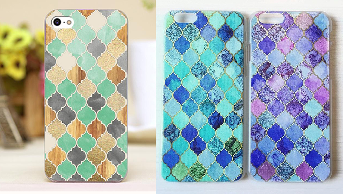 多希望我家也有這款浪漫裝飾！超夢幻的「摩洛哥磁磚」手機殼 モロッコタイル、Moroccan tile、摩洛哥、磁磚、手機殼