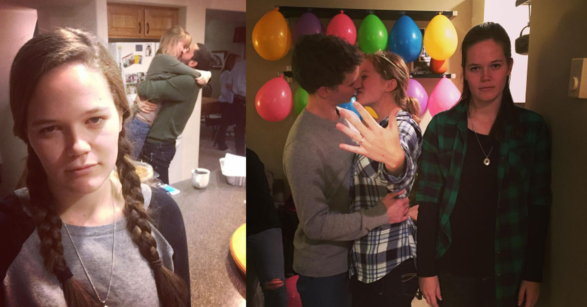 每到情人節我們的表情就是這樣！網友記錄身為無奈電燈泡的辛酸照 情侶、去死去死團、電燈泡、哀怨、三人行