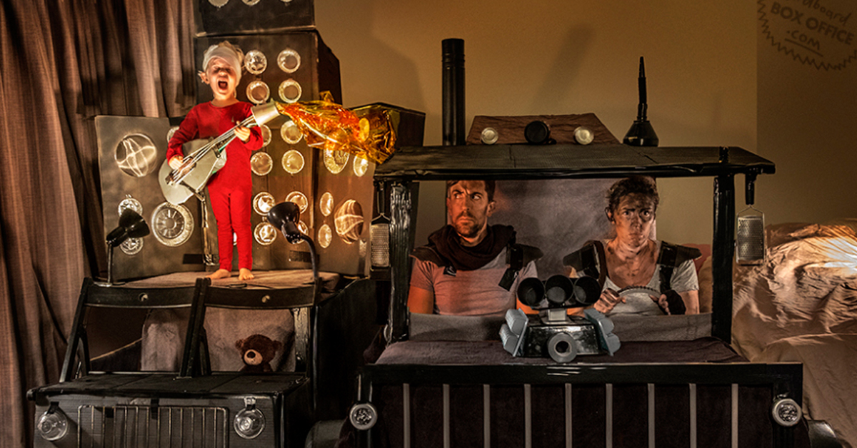 搬完家的紙箱還有這種用途？超有創意的紙箱佈景拍成另類全家福 紙板、創意、搬家、Cardboard Box Office、Lilly